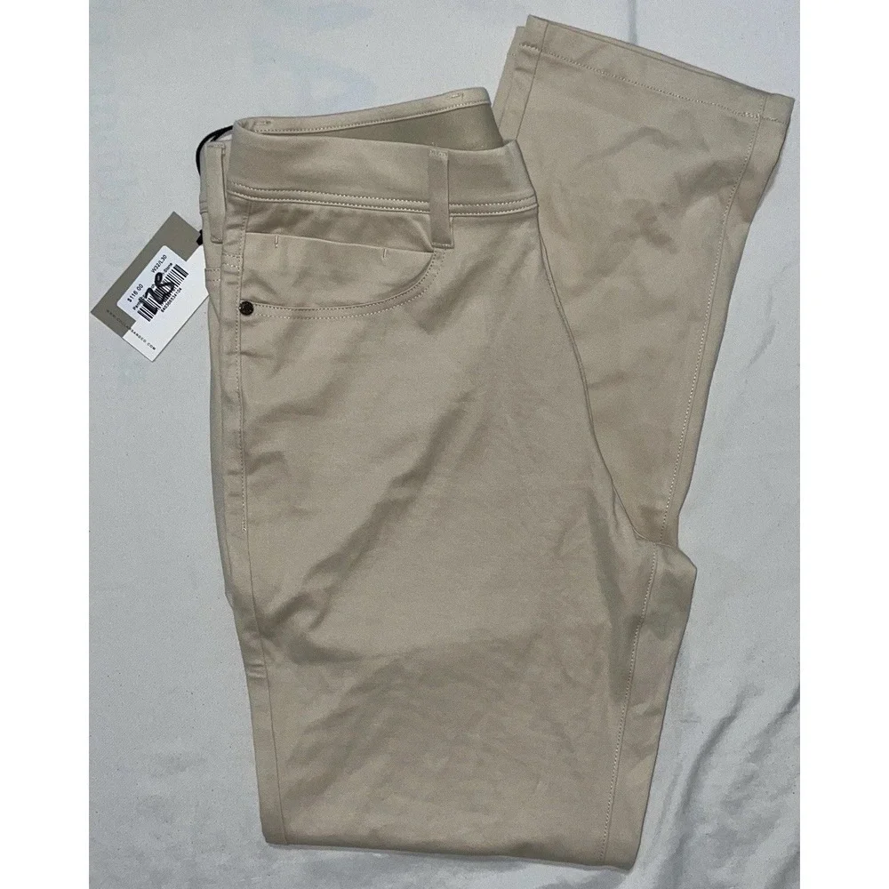 Collars and Co CEO Tech Pull On Pants Stone Khaki 32x30 Velocity Mens NEW
